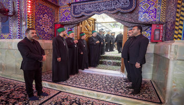 تقرير مصور/ إقامة مجلس عزاء بذكرى استشهاد الإمام الحسن العسكري (ع) في العتبة الحسينية المقدسة