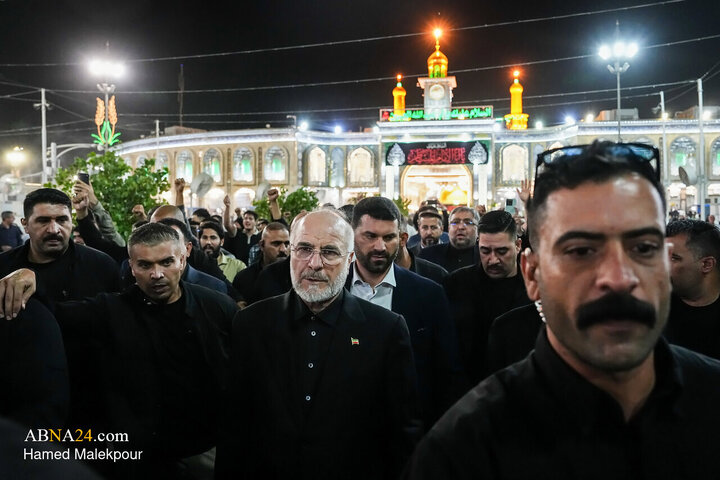 Photos: Ghalibaf visits Imam Hussain Holy Shrine