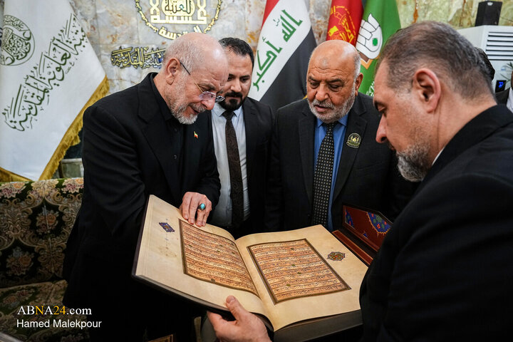 Photos: Ghalibaf visits Imam Hussain Holy Shrine