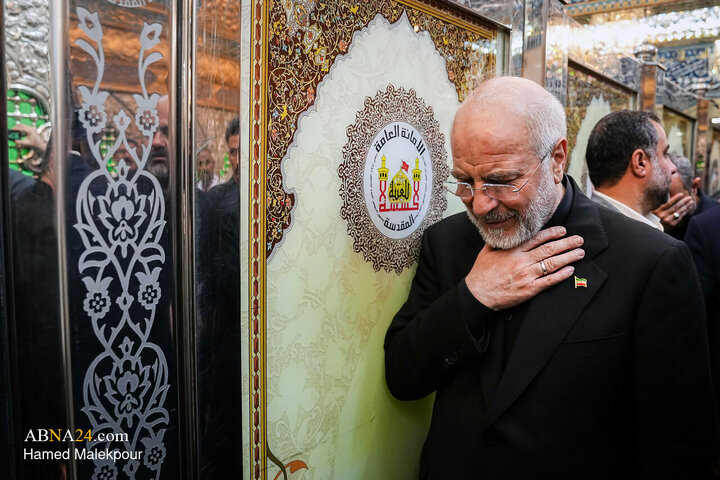 Photos: Ghalibaf visits Imam Hussain Holy Shrine