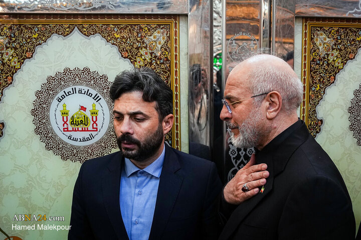 Photos: Ghalibaf visits Imam Hussain Holy Shrine