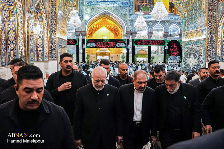 Photos: Ghalibaf visits Imam Hussain Holy Shrine