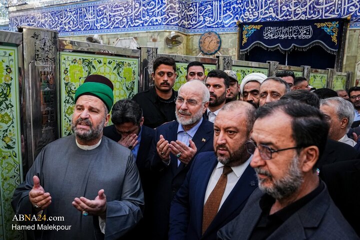 Photos: Ghalibaf visits Hazrat Abbas Holy Shrine in Karbala