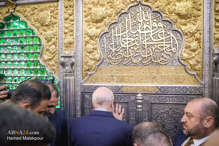 Photos: Ghalibaf visits Hazrat Abbas Holy Shrine in Karbala