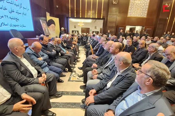 عکس خبری/ مراسم گرامیداشت چهلمین روز تشییع رهبر شهید در بیروت