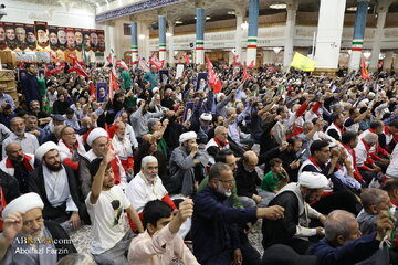 تقرير مصور/ مراسم أربعينية الشهيد القائد السيد "الخامنئي" في حرم السيدة فاطمة المعصومة (ع) - ١