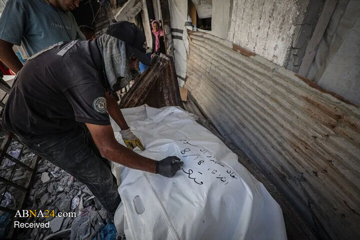 عملیات جست‌وجو در ویرانه‌های غزه