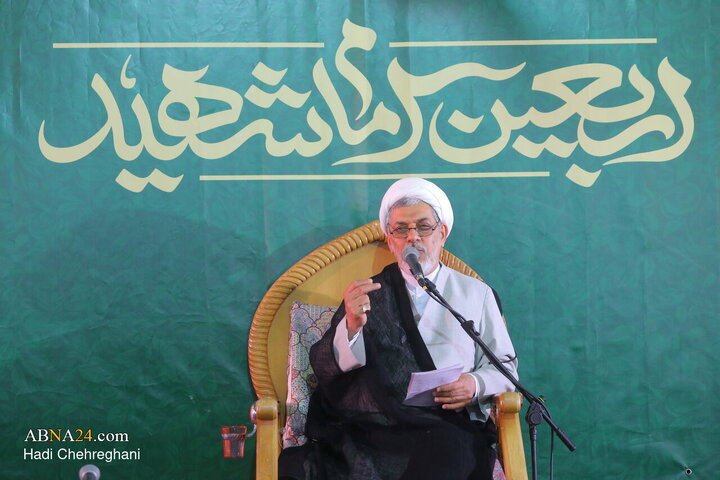 تقرير مصور/ مراسم إحياء الذكرى الأربعينية لدفن الشهيد القائد السيد الخامنئي" في مكتب المرجع السيستاني