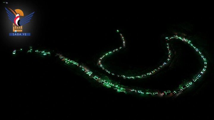 تقرير مصور/ مسيرات ضوئية في مديريات ذمار ابتهاجاً بذكرى المولد النبوي الشريف