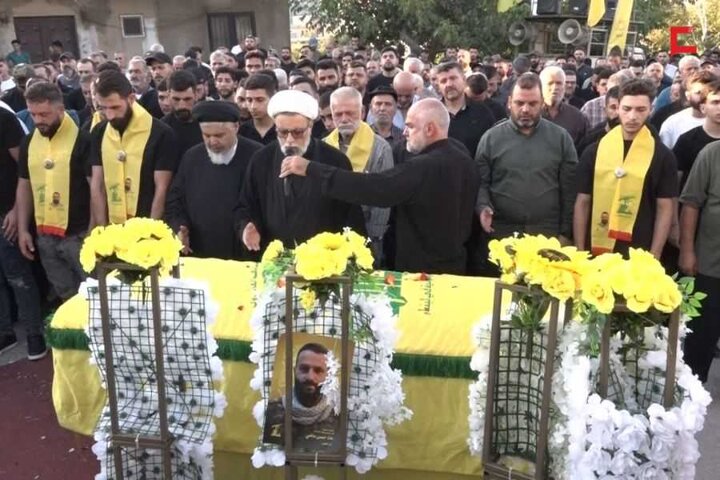 تشییع پیکر شهید علاء حسن ماضی در شهرک میدون لبنان