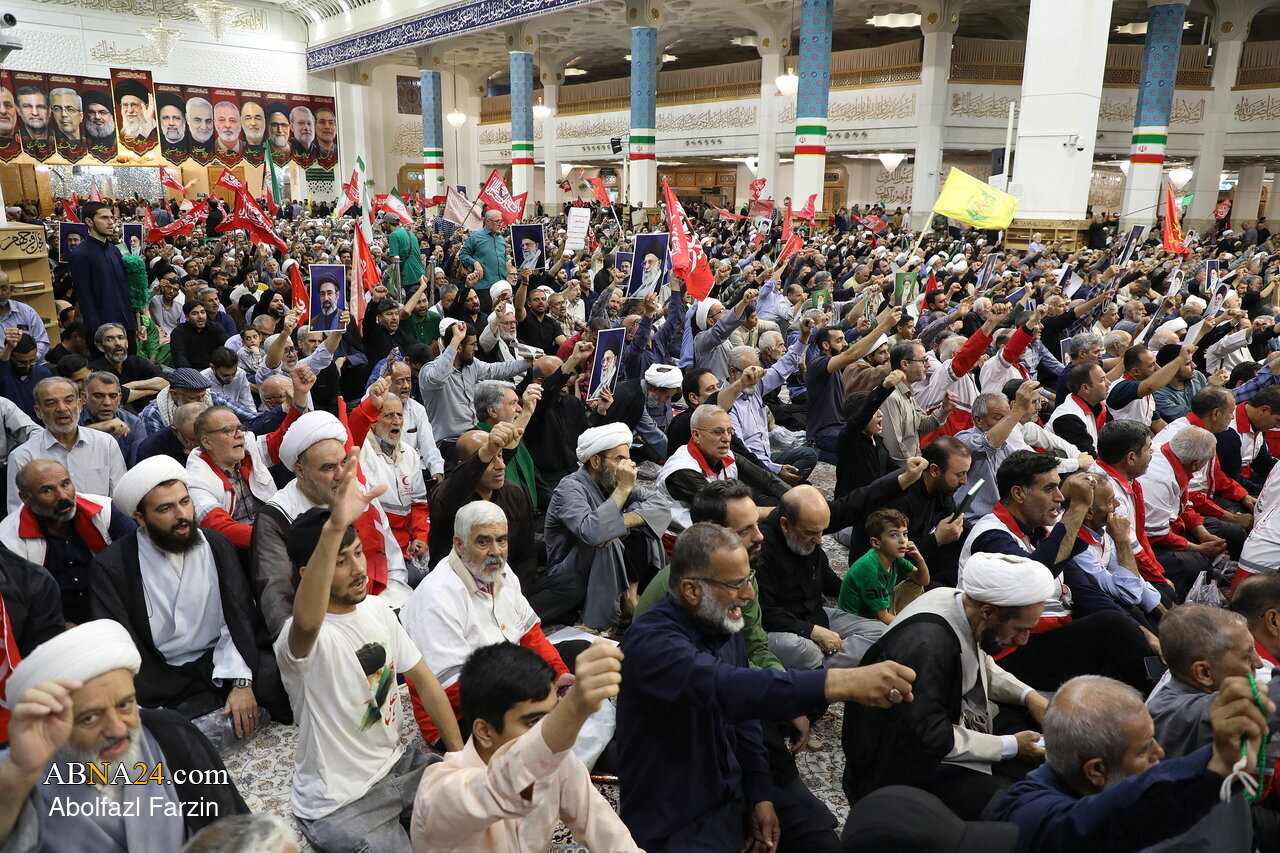 تقرير مصور/ مراسم أربعينية الشهيد القائد السيد "الخامنئي" في حرم السيدة فاطمة المعصومة (ع) - ١