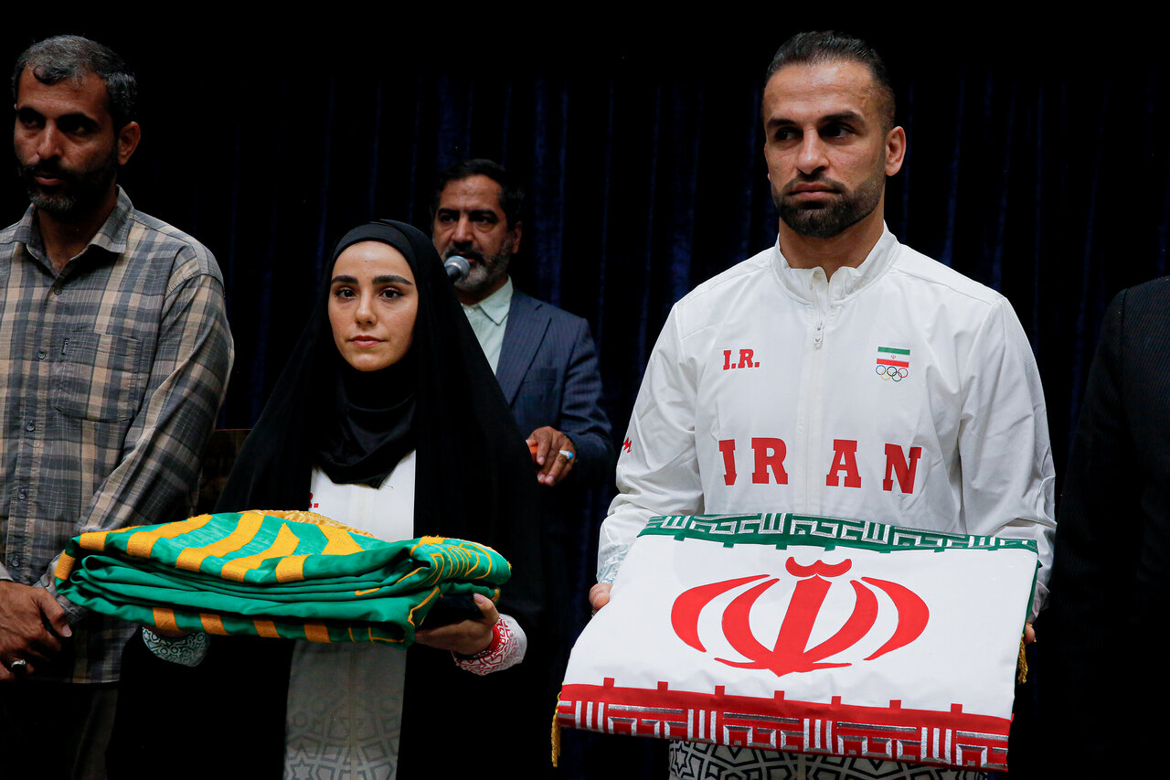 Photos: Ceremony of presenting flag to Iran's sports caravan at Nagoya Asian Games