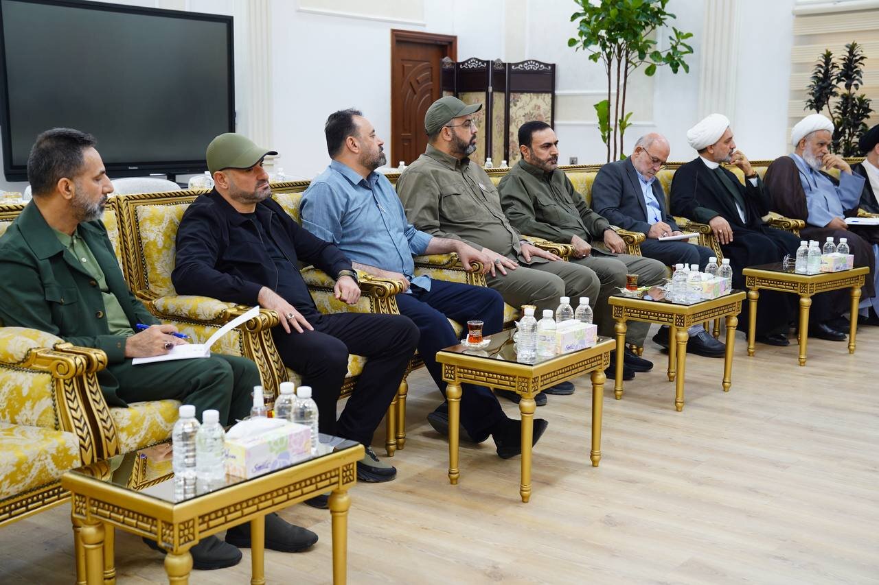 دیدار آیت الله محسن قمی با رئیس الحشد الشعبی + عکس