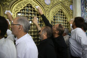 Photos: Dust-cleaning ceremony of Hazrat Masoumeh shrine by Arbaeen servants