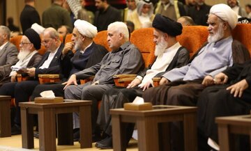 الحشد الشعبي يقيم مراسم أربعينية لتأبين الشهيد القائد السيد الخامنئي (ره) في بغداد