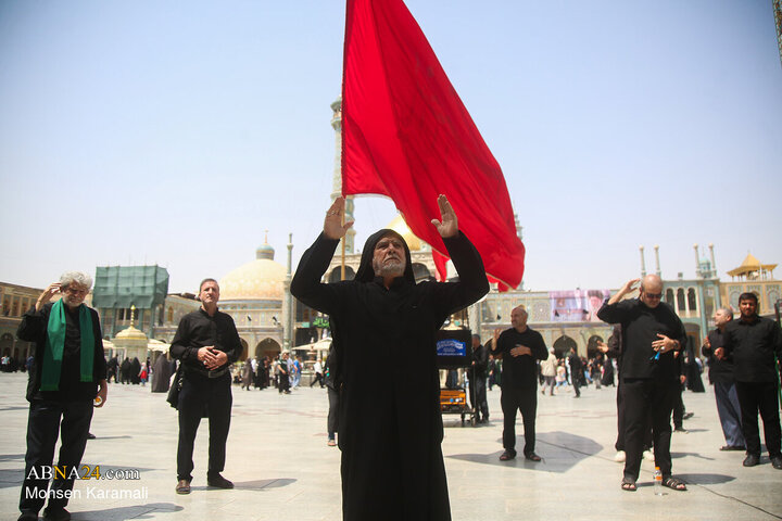 تقرير مصور/ مراسم عزاء استشهاد الإمام الحسن العسكري (ع) في حرم السيدة المعصومة (ع)