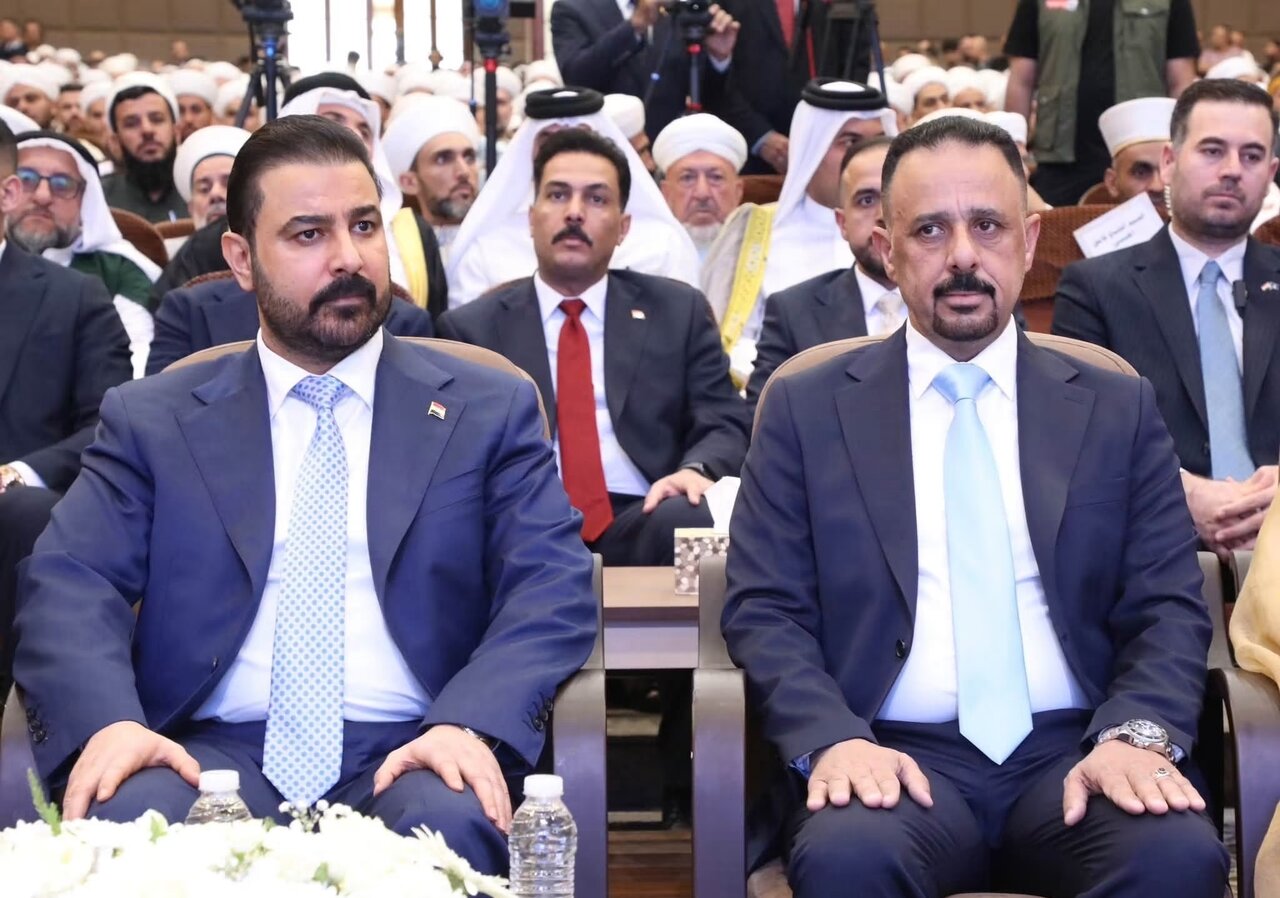 ویدیو | رئیس دیوان اوقاف اهل سنت عراق حین سخنرانی از هوش رفت