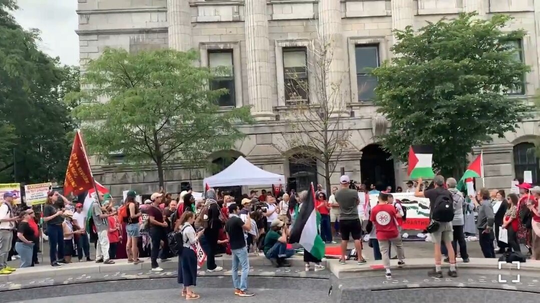Video| Rally Laban sa Israel sa Montreal, Canada