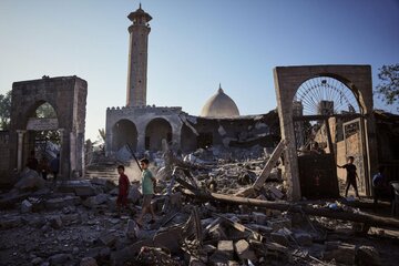 Israeli strike destroys historic Abu Salim Mosque in Deir Al-Balah, Gaza