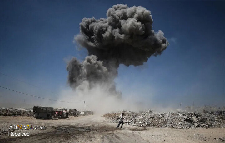 Photos: Fire within ceasefire; al-Zawayda under Israeli airstrike