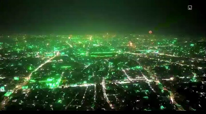 Видео | Јәмән Һз. Мәһәммәд Пејғәмбәрин (сәлләллаһу әлејһи вә алиһ) милад ҝүнү мүнасибәтилә јашыл рәнҝә бојанды