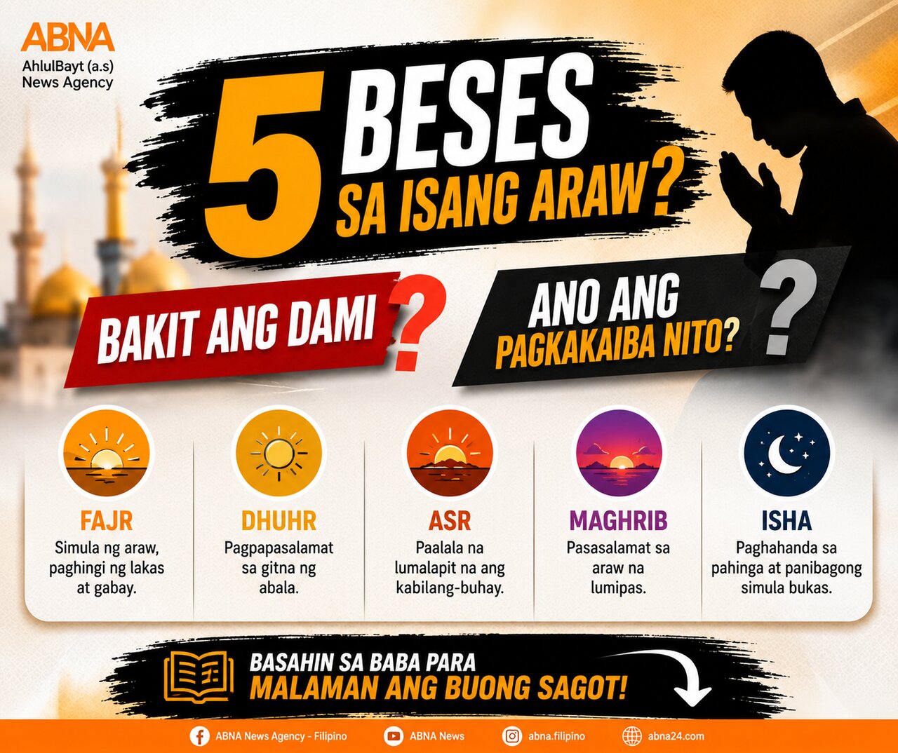 Ang 5 Pang-araw-araw na Pagdarasal – Bakit Ang Dami? Ang Karunungan sa Likod Nito
