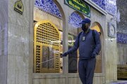 تقرير مصور/ قسم الشؤون الخدمية ينفذ حملة تعفير في مقام الإمام المهدي(عجّل الله فرجه)