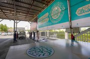 تقرير مصور/ استعدادا لأسبوع الصادقَيْن الدولي.. إنجاز أعمال تزيين مواقع في النجف الأشرف