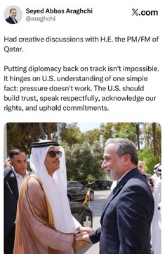 Araghchi: Dapat Maunawaan ng Amerika