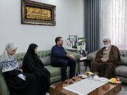 Photos: Custodian of Astan Quds Razavi meets with families of martyrs of Leader's office