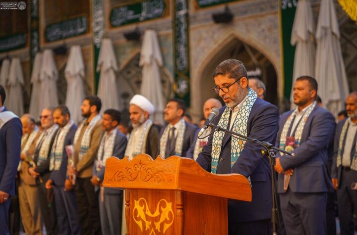 تقرير مصور/ مراسم انطلاق فعاليات أسبوع الصادقين الدولي الخامس في حرم أمير المؤمنين(ع)