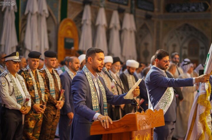 تقرير مصور/ مراسم انطلاق فعاليات أسبوع الصادقين الدولي الخامس في حرم أمير المؤمنين(ع)