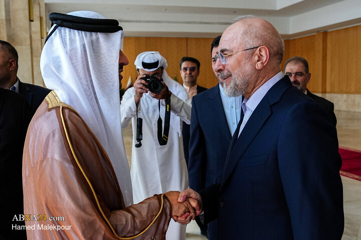دیدار نخست وزیر قطر با محمدباقر قالیباف