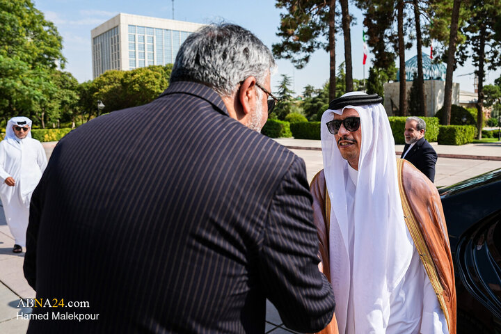 دیدار نخست وزیر قطر با محمدباقر قالیباف
