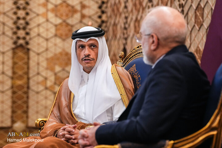 دیدار نخست وزیر قطر با محمدباقر قالیباف