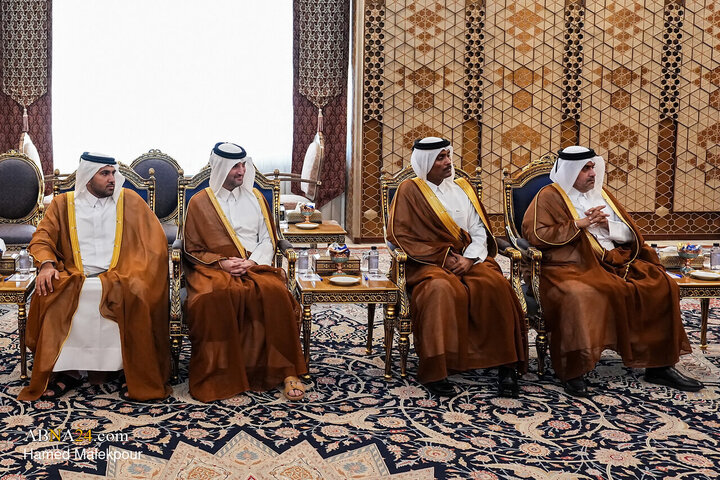 دیدار نخست وزیر قطر با محمدباقر قالیباف