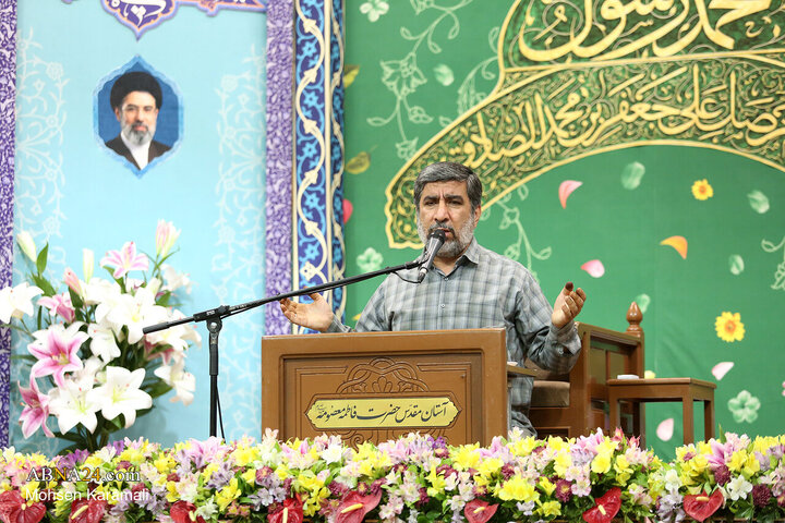 بزرگداشت دولتمردان شهید در حرم مطهر بانوی کرامت