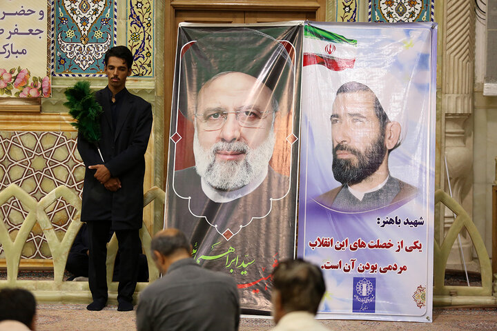 گزارش تصویری | بزرگداشت دولتمردان شهید در حرم مطهر بانوی کرامت