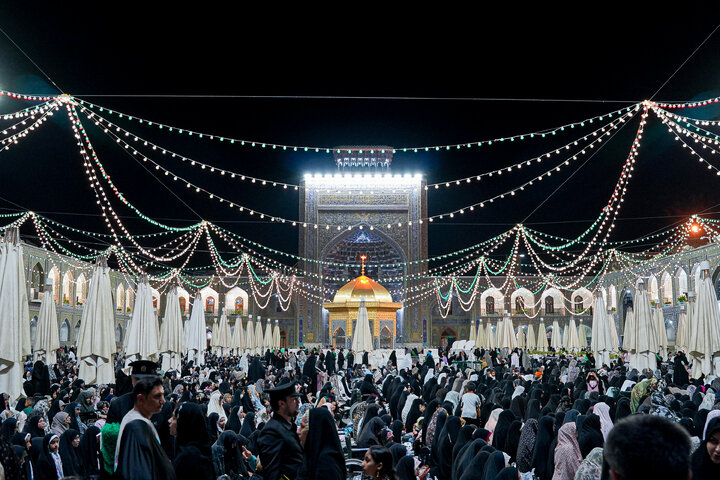 Photos: Imam Reza Holy Shrine on eve of birth of the Holy Prophet (PBUH) and Imam Sadiq (a.s.)