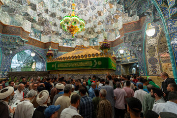 Photos: Hazrat Masoumeh Holy Shrine on birth of Prophet Muhammad, Imam Sadiq