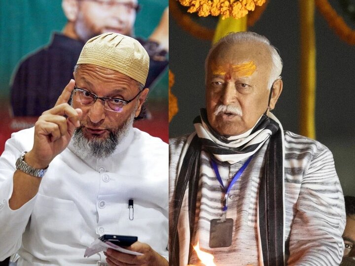 أويسي يتحدى أيديولوجية منظمة آر إس إس، ويشكك في رسالة بهاجوات بشأن الوحدة بين الهندوس والمسلمين