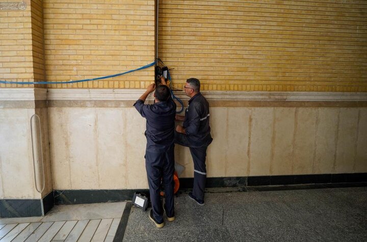 تقرير مصور/ استعدادات فنية واعلامية توثيقية بمهرجان الرسول الأعظم للشعر العربي في العتبة العلوية