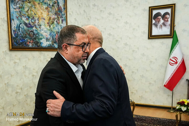 دیدار مسئول ارتباطات اسلامی جنبش حماس با محمد باقر قالیباف