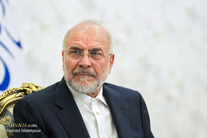 دیدار مسئول ارتباطات اسلامی جنبش حماس با محمد باقر قالیباف