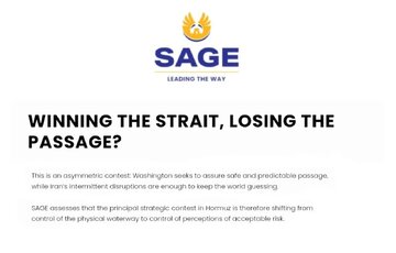 SAGE: "Panganib sa Hormuz" ay Sapat na