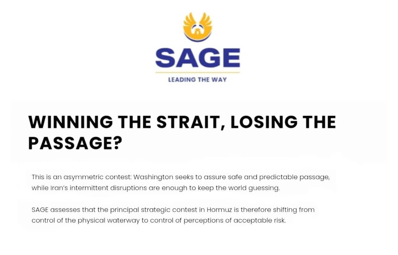 SAGE: "Panganib sa Hormuz" ay Sapat na