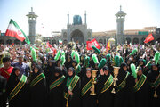 Galeri Foto: Lautan Warga Iran Peringati Hari Kedatangan Sayidah Fatimah Maksumah di Kota Qom (1)
