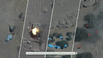 Video: Yemeni Armed Forces attacks on Saudi-backed forces using "Rajum" drone