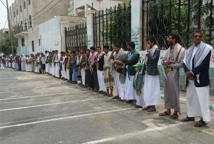 وقفات في حجة اليمنية تأكيدًا على وحدة الصف في مواجهة الطغيان الأمريكي