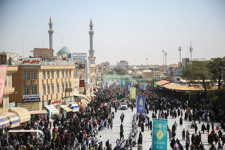 استقبال باشکوه اهالی دیار اهل بیت(ع) از کاروان نمادین ورود بانوی کرامت به قم